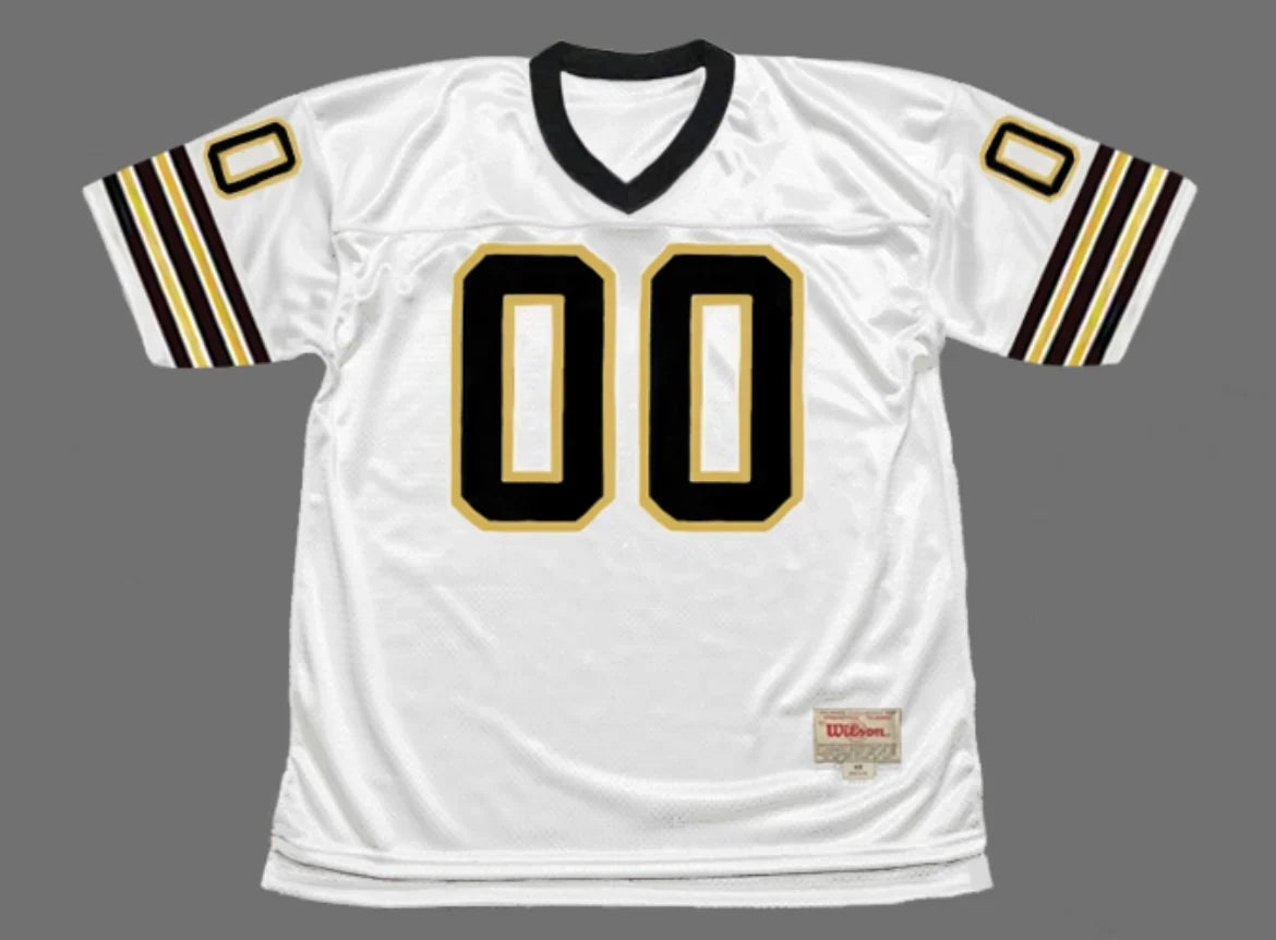 Any name & Number 1970’s 80’s New Orleans Saints NFL Mitchell & Ness Jersey White product image 2, provided for visual