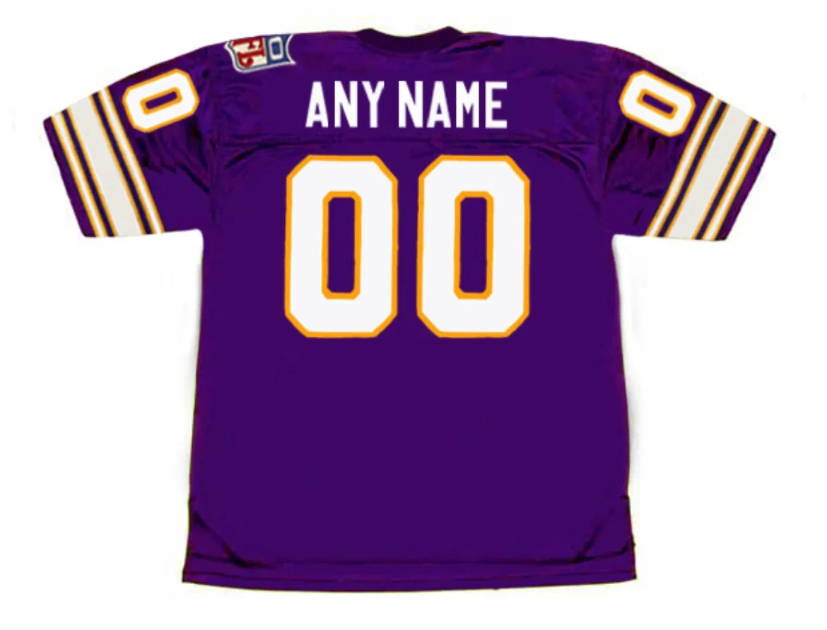 Any name & Number 1969 Minnesota Vikings NFL Mitchell & Ness jersey Purple product image 1, provided for visual reference