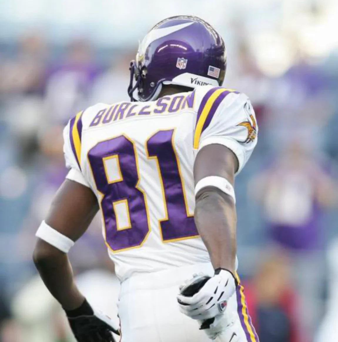 Nate Burleson Minnesota Vikings NFL Mitchell & Ness Jersey product image 3, provided for visual reference and product detail