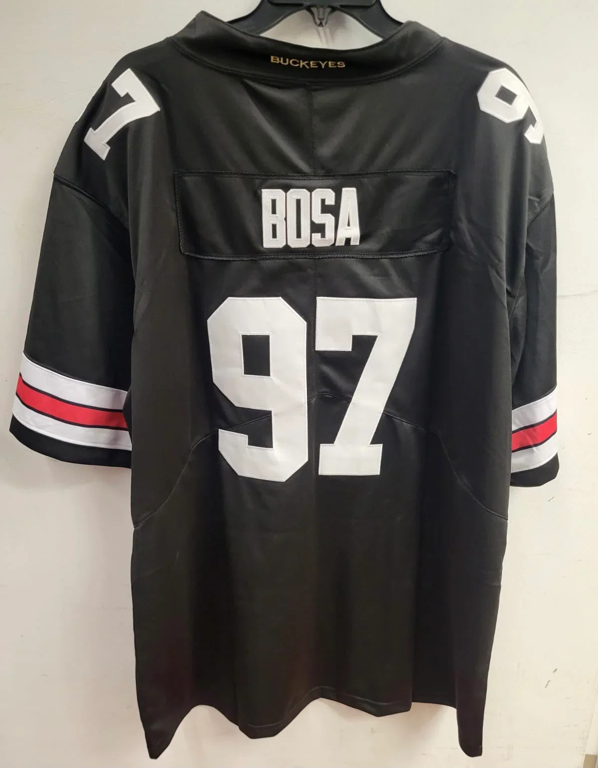 Nick Bosa Ohio State Buckeyes Jersey black product image 2, provided for visual reference and product detail review