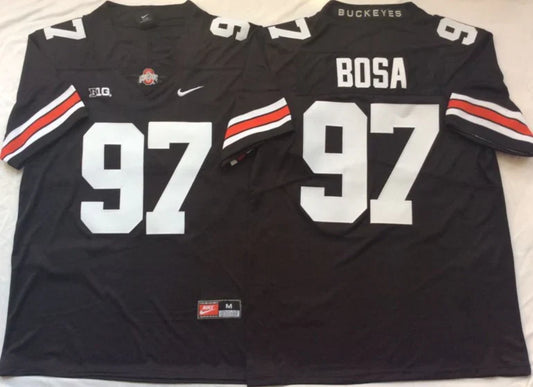Nick Bosa Ohio State Buckeyes Jersey black product image 1, provided for visual reference and product detail review