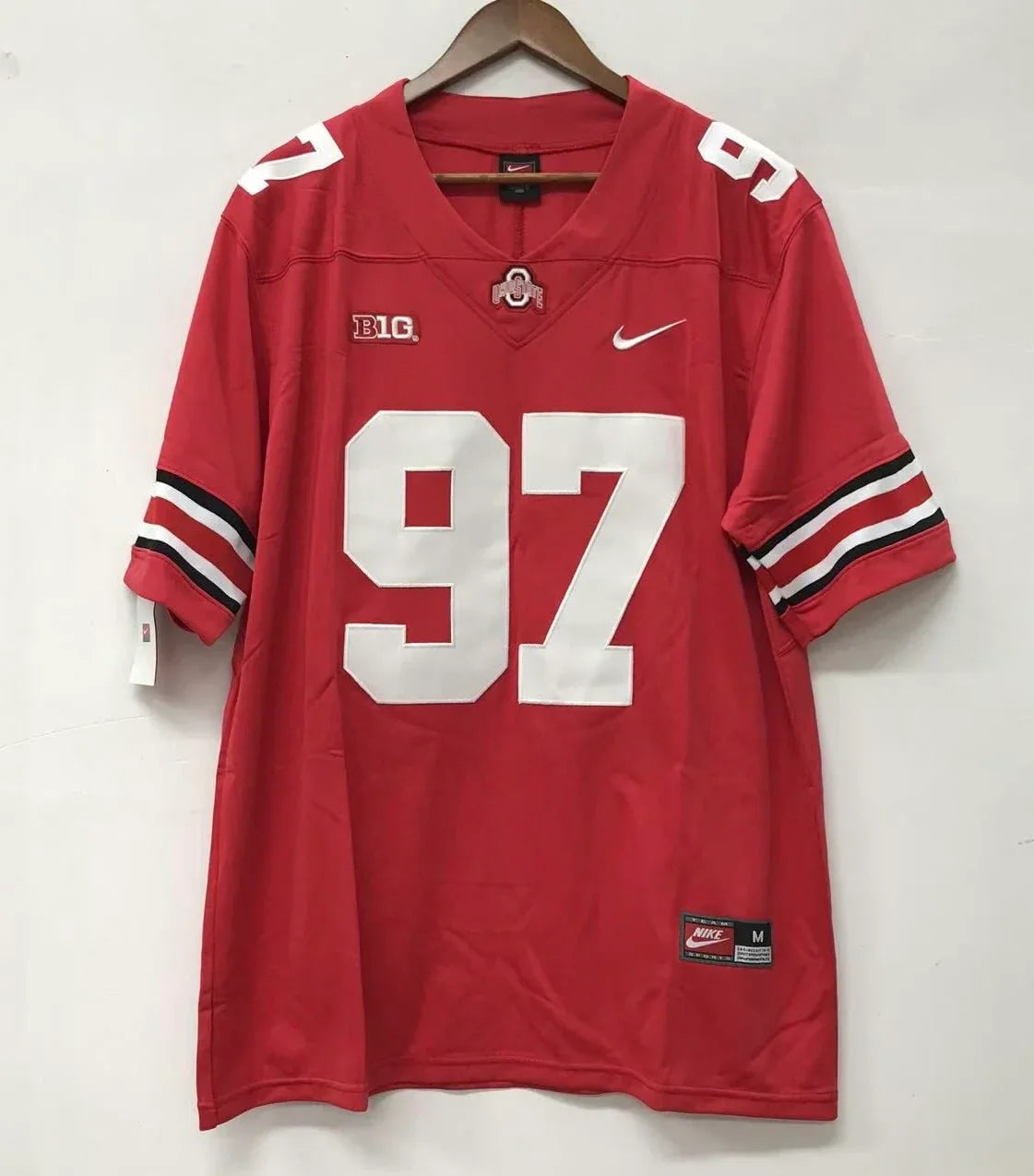 Nick Bosa Ohio State Buckeyes Jersey Nike red product image 2, provided for visual reference and product detail review