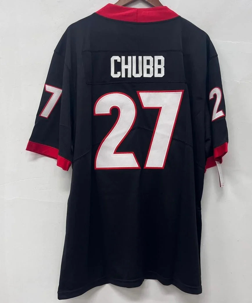 Nick Chubb Georgia Bulldogs Jersey black product image 2, provided for visual reference and product detail review
