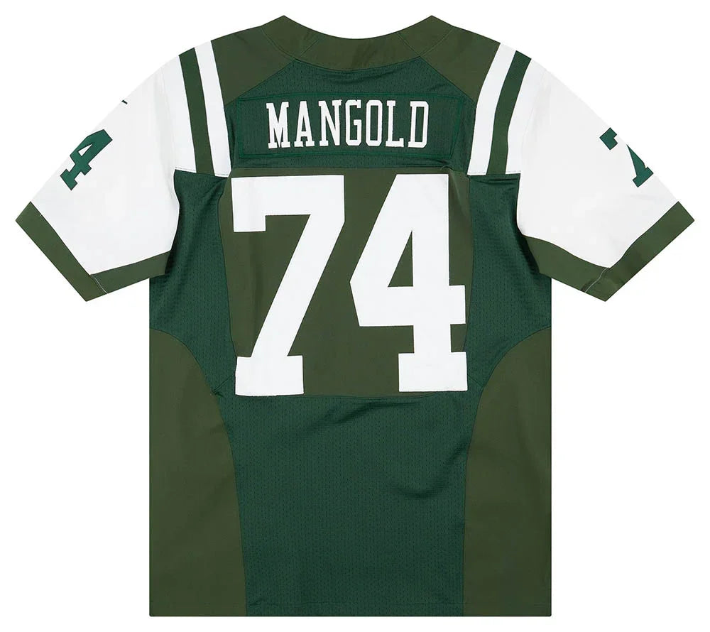 Nick Mangold New York Jets Official NFL NIKE Jersey product image 1, provided for visual reference and product detail review
