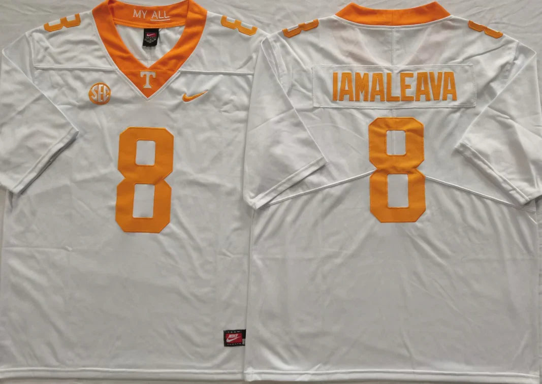 Nico Iamaleava Tennessee Volunteers Jersey Nike white product image 1, provided for visual reference and product detail