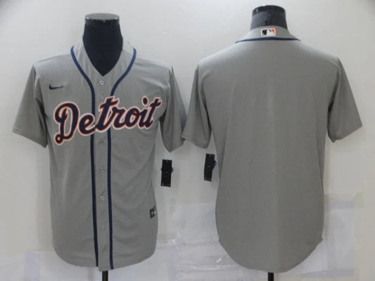 Detroit Tigers Jersey Nike No name on back Gray product image 1, provided for visual reference and product detail review
