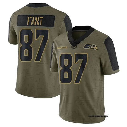 Noah Fant Seattle Seahawks Official NFL Nike 2024 Salute to Service Jersey product image 1, provided for visual reference