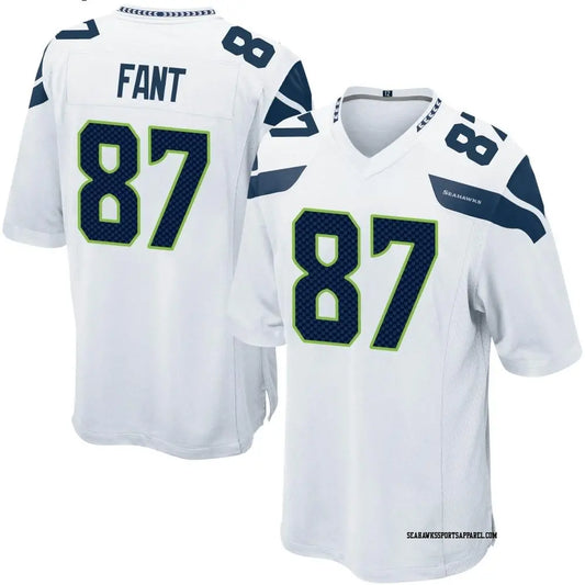 Noah Fant Seattle Seahawks Official NFL Jersey Nike white product image 1, provided for visual reference and product detail