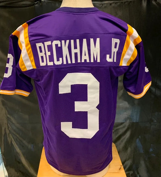 Odell Beckham Jr. LSU Tigers Jersey Purple product image 1, provided for visual reference and product detail review