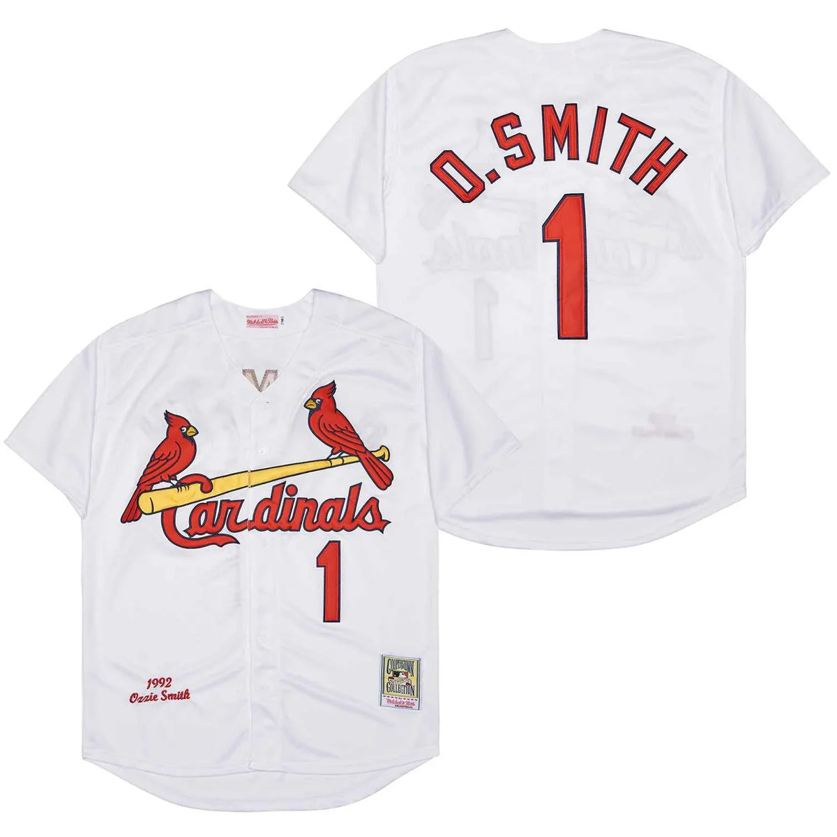 Ozzie Smith St. Louis Cardinals Jersey 1992 Mitchell & Ness product image 1, provided for visual reference and product