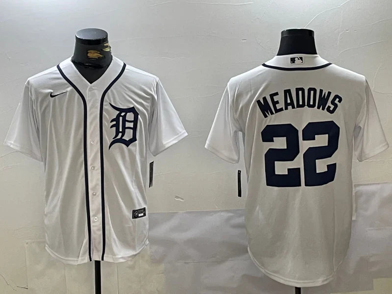 Parker Meadows Detroit Tigers Official MLB Jersey product image 1, provided for visual reference and product detail review
