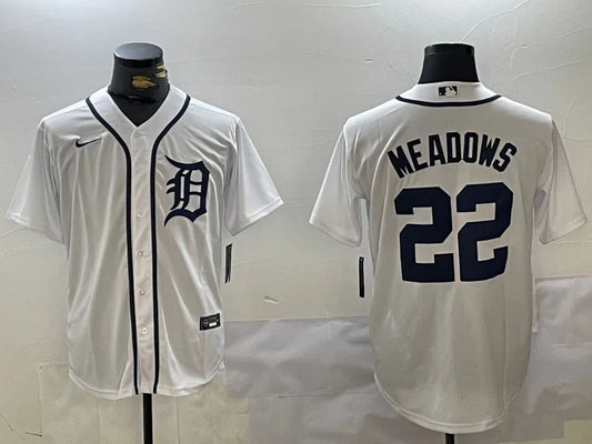 Parker Meadows Detroit Tigers Official MLB Jersey product image 1, provided for visual reference and product detail review