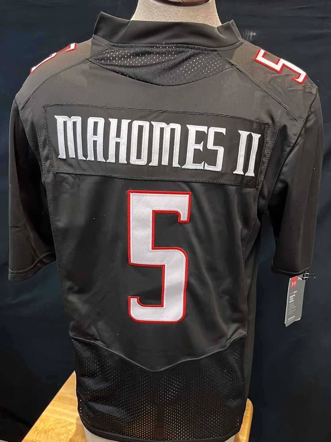 Patrick Mahomes Texas Tech Jersey black product image 3, provided for visual reference and product detail review