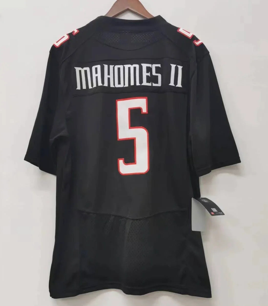 Patrick Mahomes Texas Tech Jersey black product image 1, provided for visual reference and product detail review