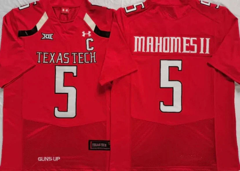 Patrick Mahomes Texas Tech Jersey red product image 1, provided for visual reference and product detail review