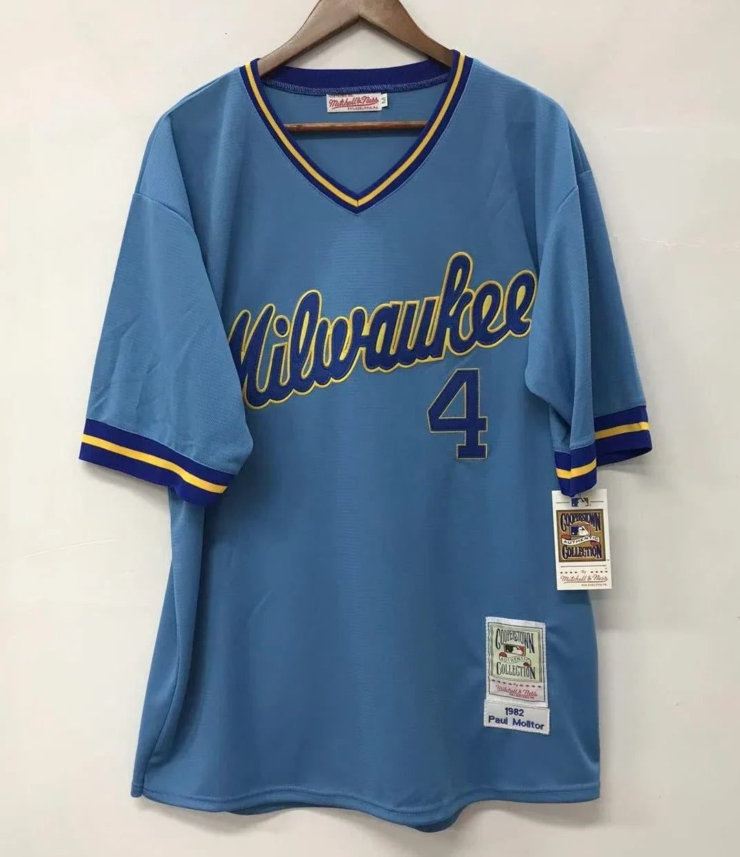Paul Molitor Milwaukee Brewers Jersey Mitchell & Ness product image 2, provided for visual reference and product detail