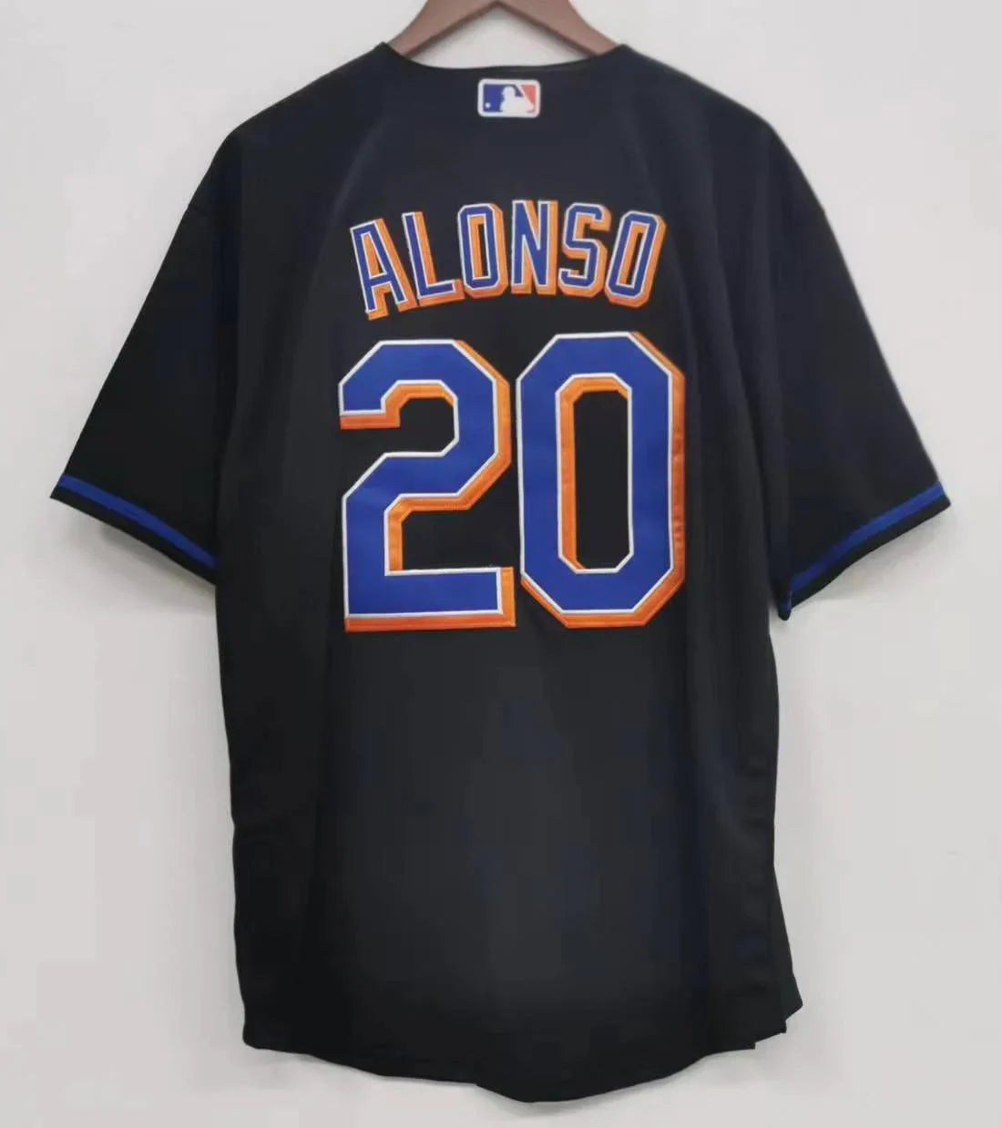 Pete Alonso New York Mets Jersey black product image 2, provided for visual reference and product detail review