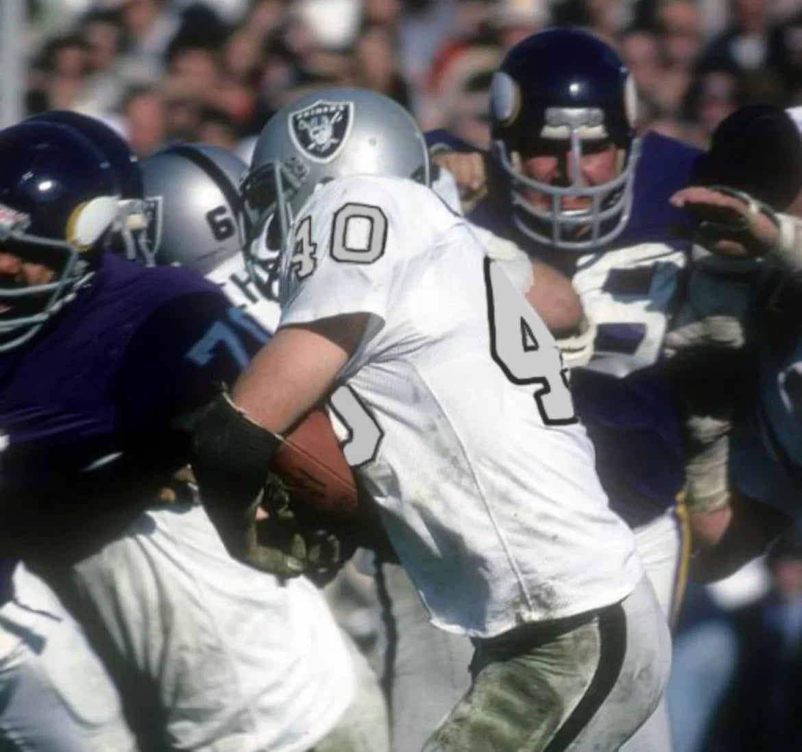 Pete Banaszak 1970 Oakland Raiders Mitchell & Ness Jersey product image 3, provided for visual reference and product detail