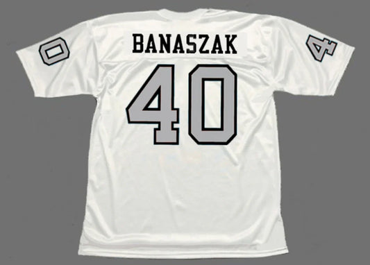 Pete Banaszak 1970 Oakland Raiders Mitchell & Ness Jersey product image 1, provided for visual reference and product detail