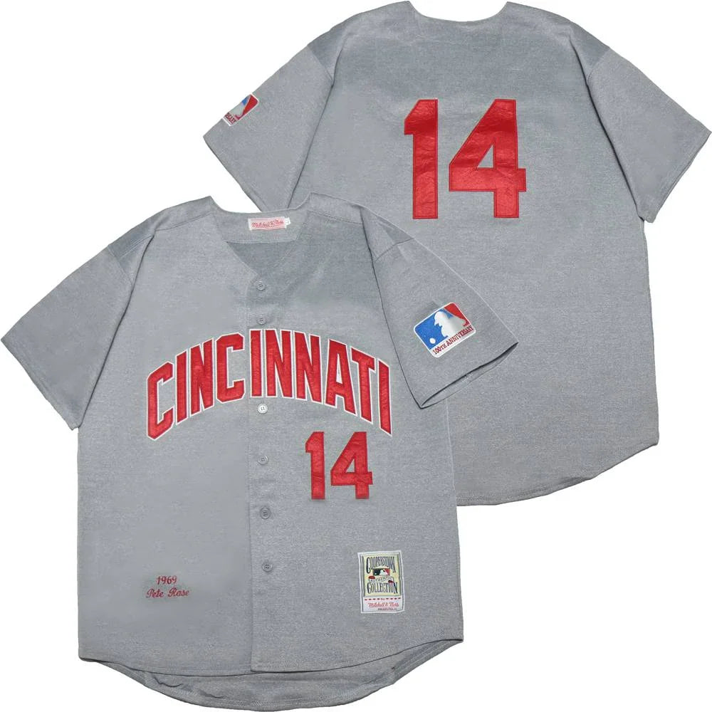 Pete Rose Cincinnati Reds Jersey Mitchell & Ness product image 1, provided for visual reference and product detail review