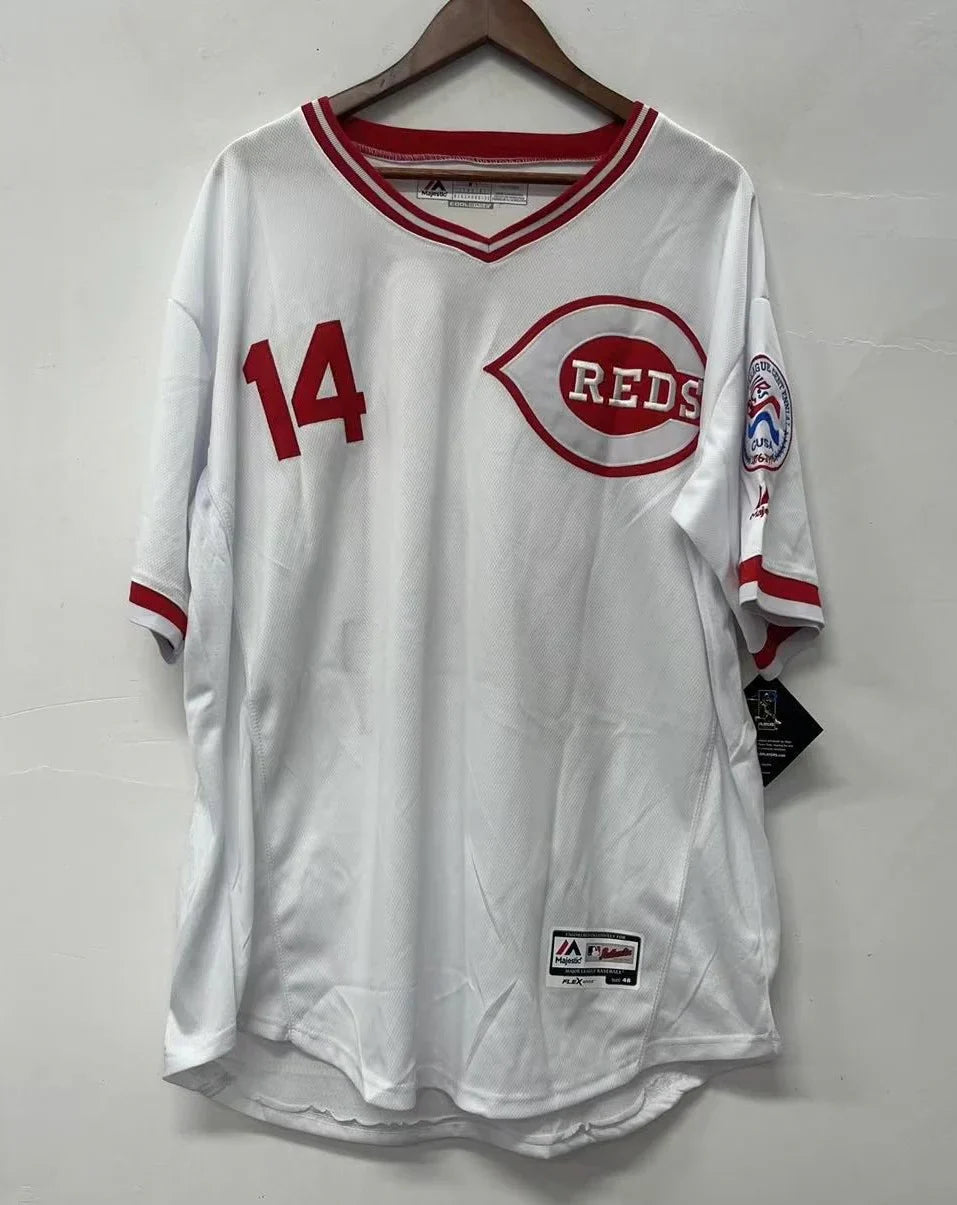 Pete Rose Cincinnati Reds Jersey Mitchell & Ness white product image 2, provided for visual reference and product detail