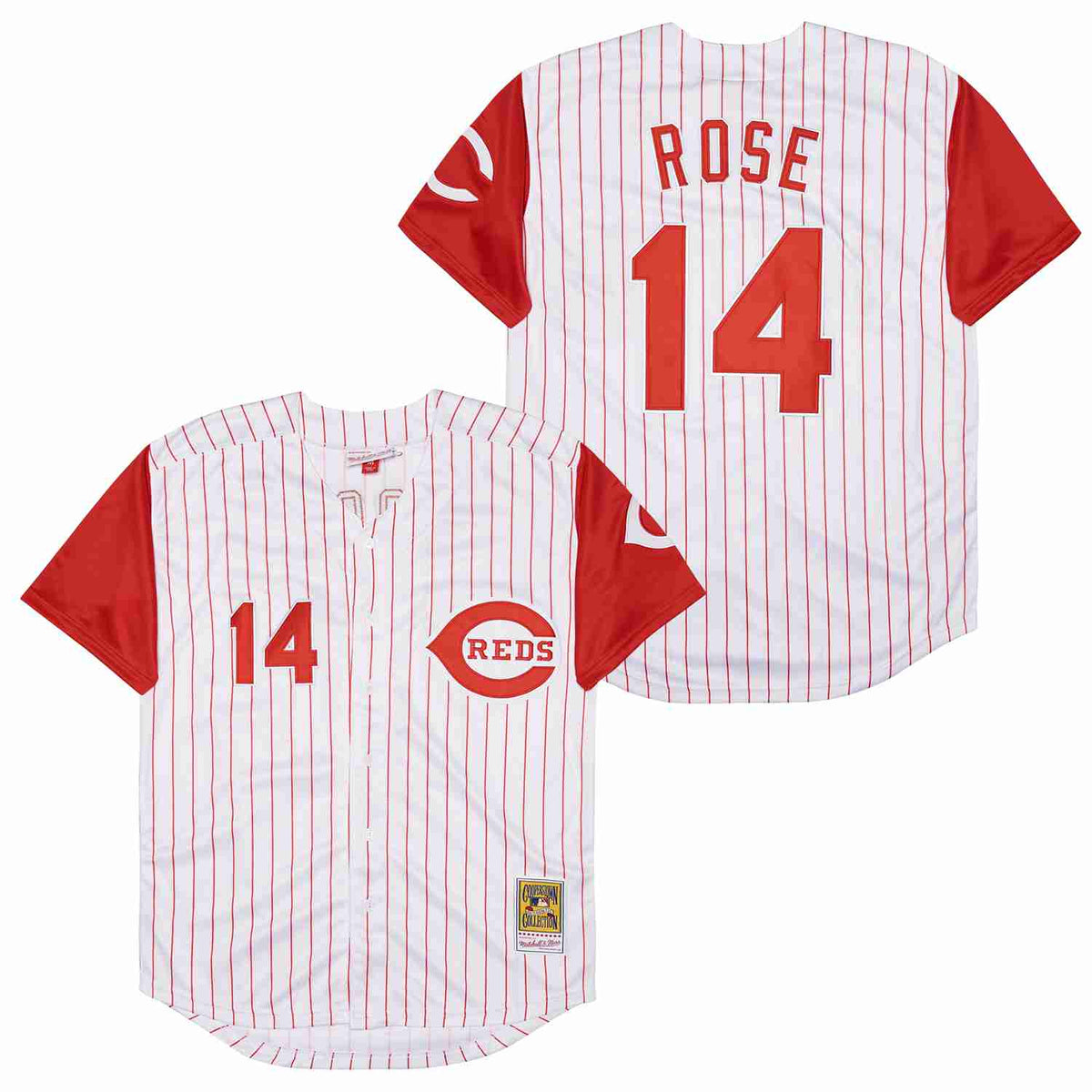 Pete Rose Cincinnati Reds Jersey Mitchell & Ness product image 1, provided for visual reference and product detail review