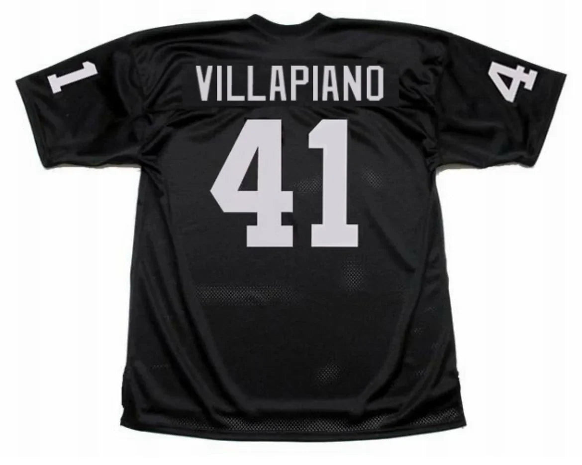 Phil Villapiano Oakland Raiders Mitchell & Ness Jersey Black product image 1, provided for visual reference and product