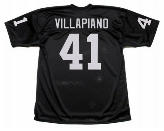 Phil Villapiano Oakland Raiders Mitchell & Ness Jersey Black product image 1, provided for visual reference and product