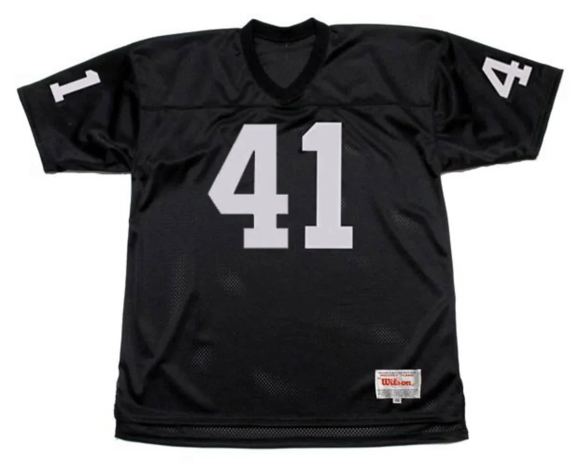 Phil Villapiano Oakland Raiders Mitchell & Ness Jersey Black product image 2, provided for visual reference and product
