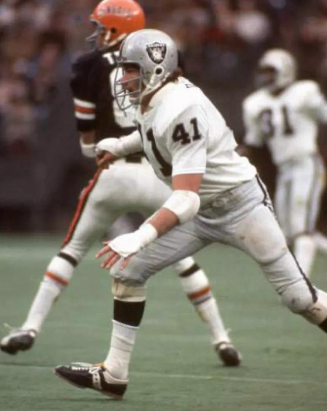 Phil Villapiano Oakland Raiders Mitchell & Ness Jersey white product image 3, provided for visual reference and product