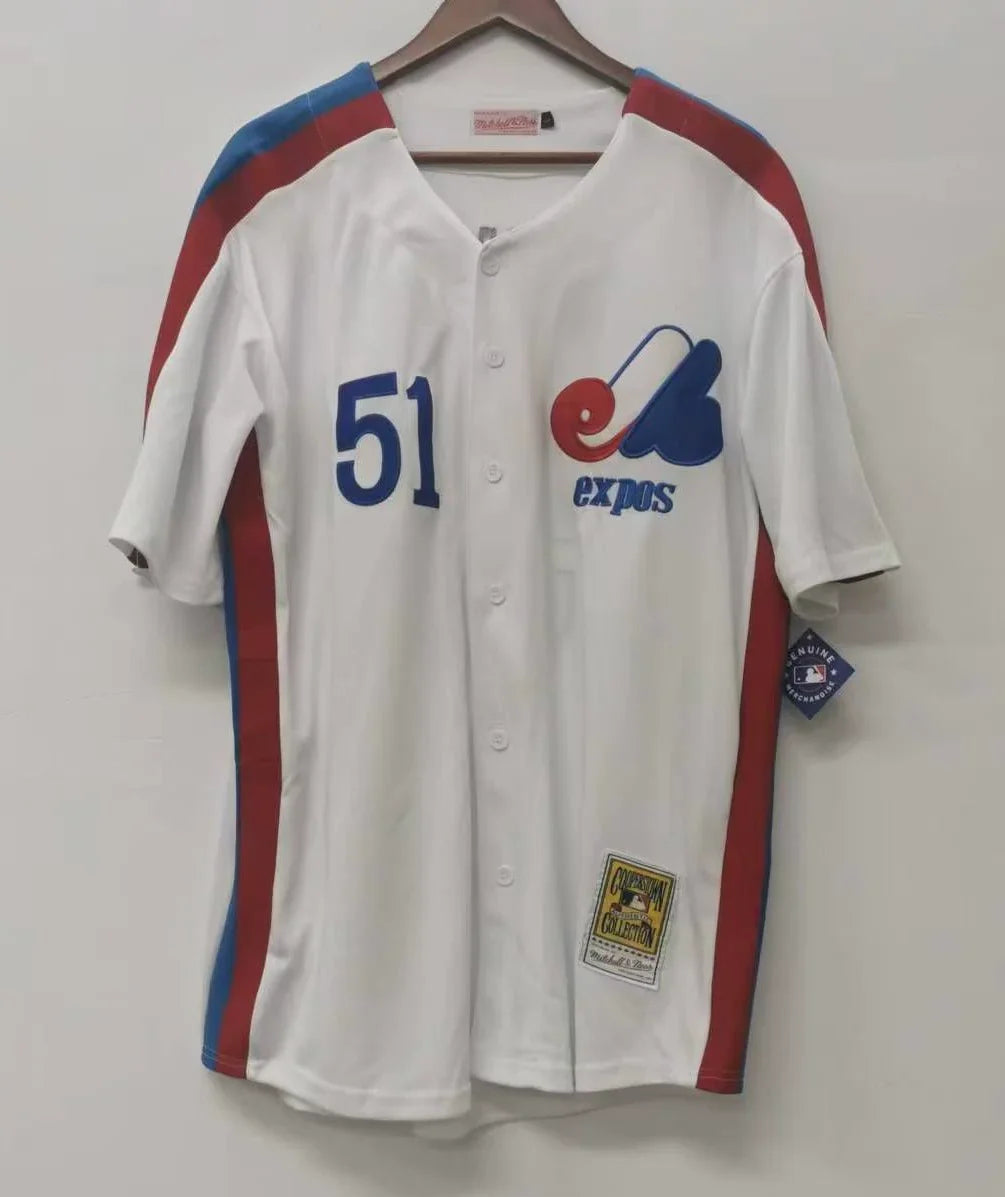 Randy Johnson Montreal Expos jersey Mitchell & Ness product image 2, provided for visual reference and product detail review
