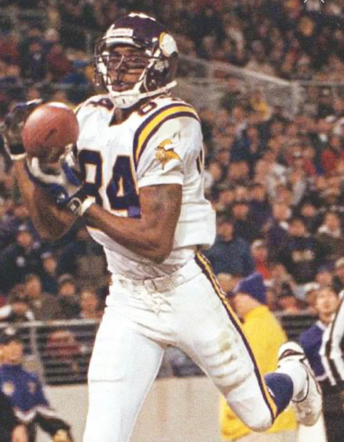 Randy Moss Minnesota Vikings NFL Mitchell & Ness Jersey White product image 4, provided for visual reference and product