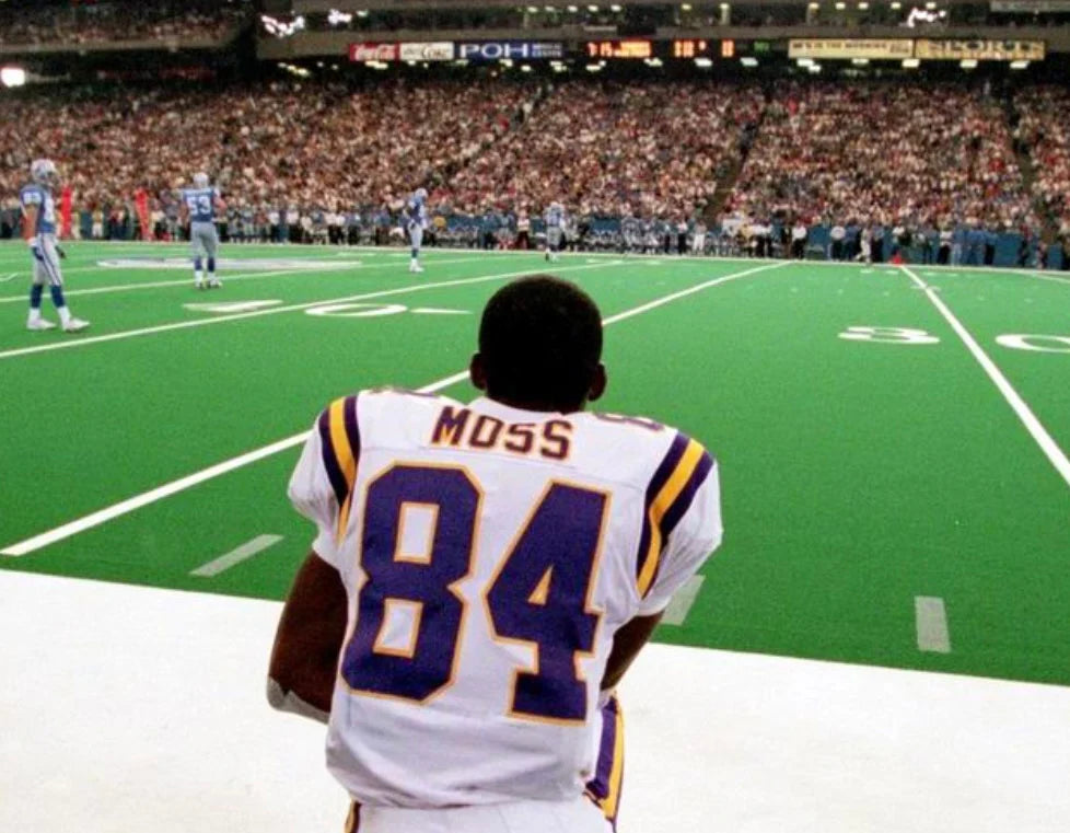 Randy Moss Minnesota Vikings NFL Mitchell & Ness Jersey White product image 5, provided for visual reference and product