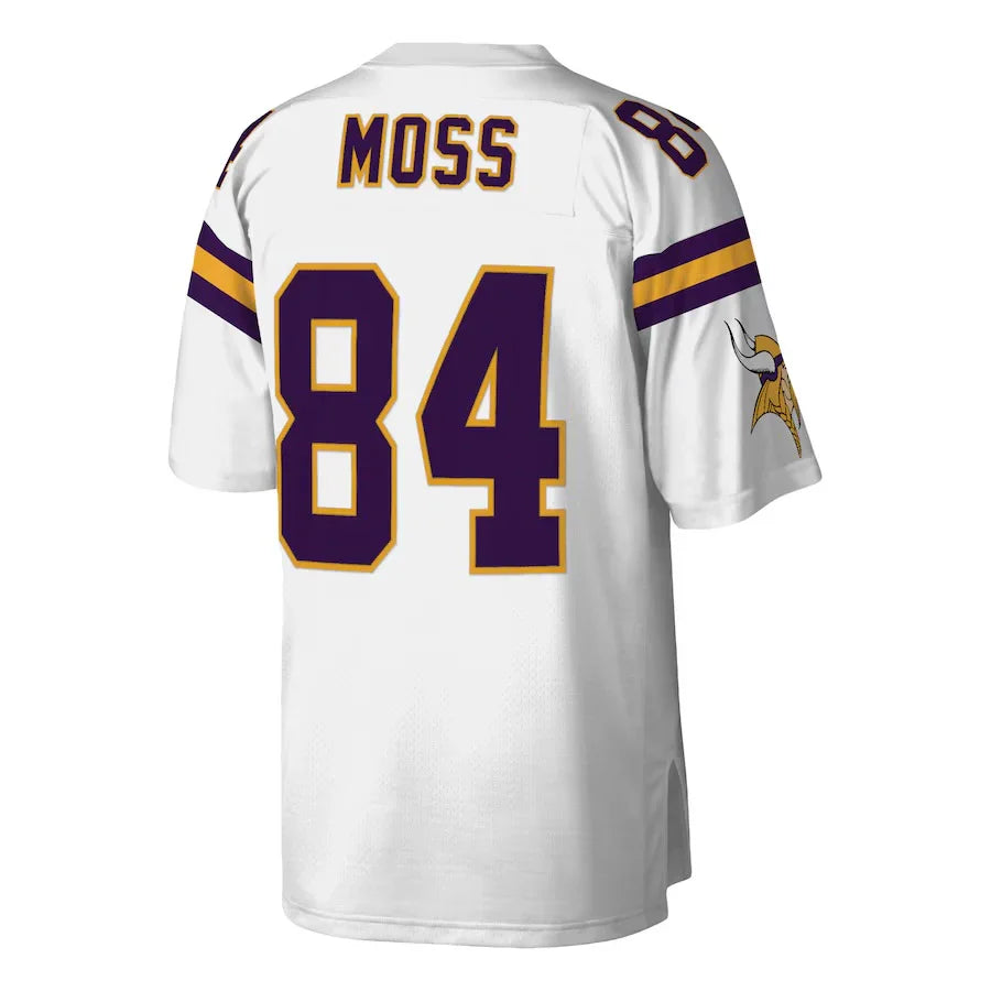 Randy Moss Minnesota Vikings NFL Mitchell & Ness Jersey White product image 2, provided for visual reference and product