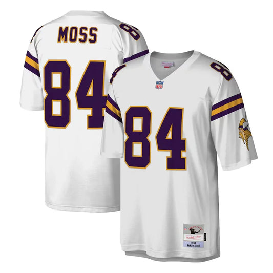 Randy Moss Minnesota Vikings NFL Mitchell & Ness Jersey White product image 1, provided for visual reference and product