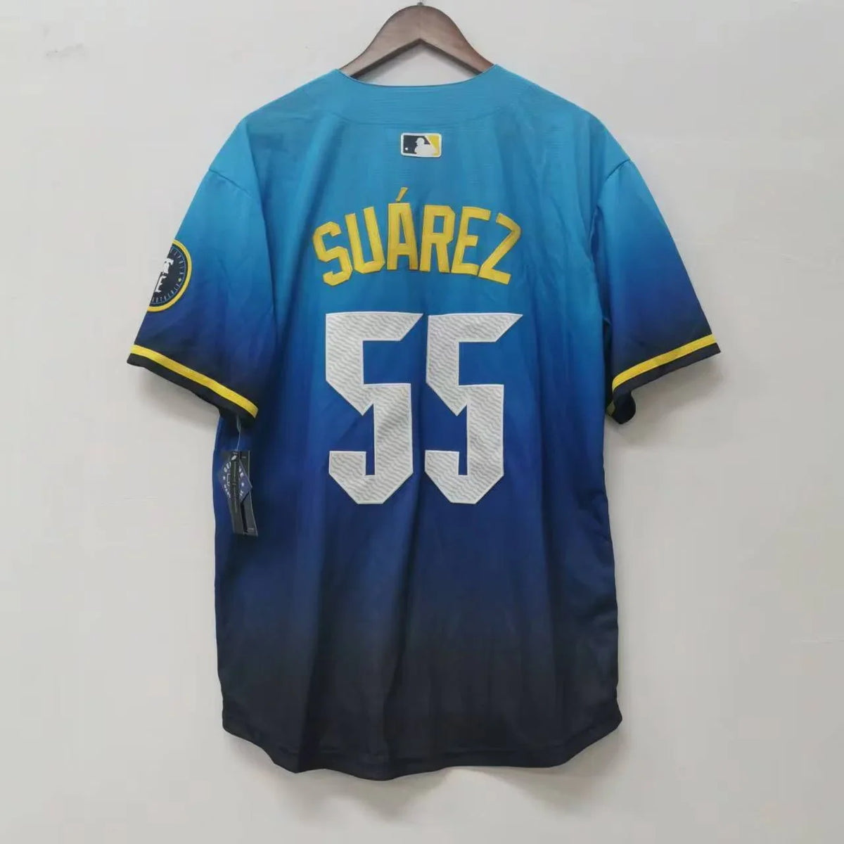 Ranger Suarez Philadelphia Phillies Blue City Connect MLB Limited Jersey product image 1, provided for visual reference and