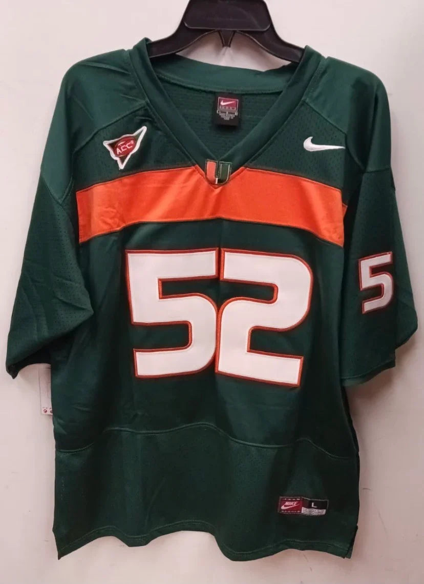 Ray Lewis Miami Hurricanes Jersey product image 3, provided for visual reference and product detail review