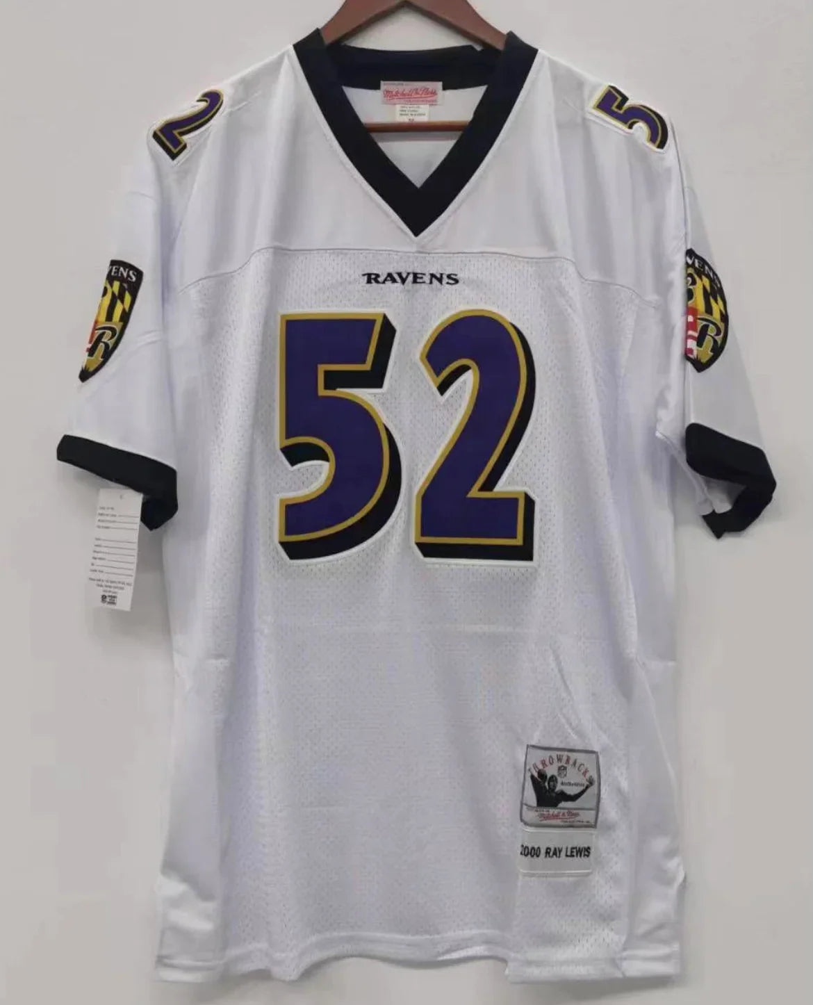 Ray Lewis Baltimore Ravens NFL Jersey white product image 2, provided for visual reference and product detail review