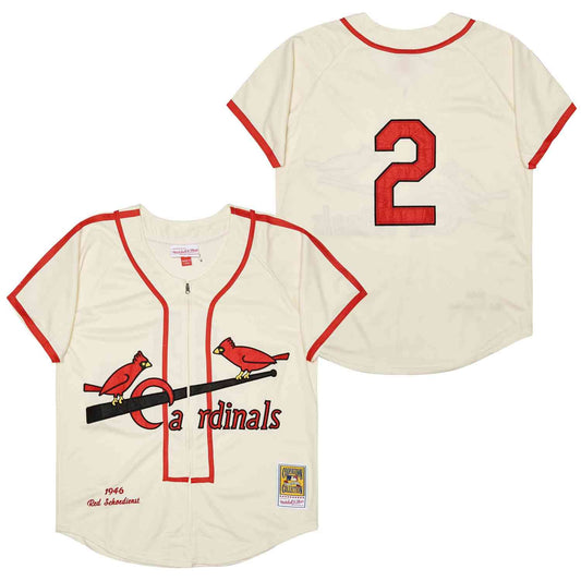 Red Schoendienst St. Louis Cardinals Jersey 1946 Mitchell & Ness product image 1, provided for visual reference and product