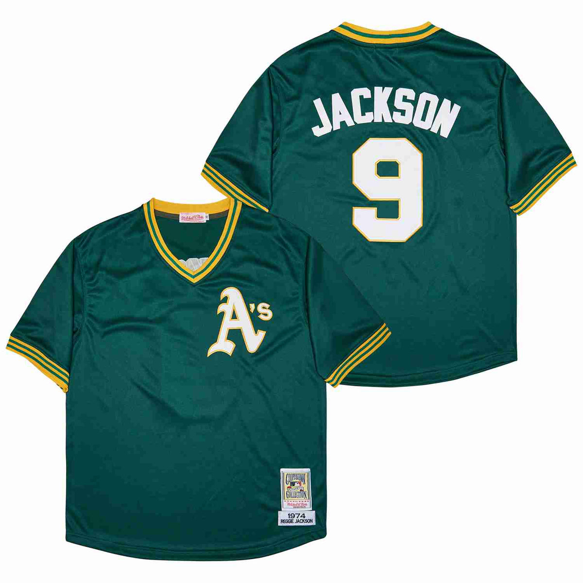 Reggie Jackson Oakland A’s Athletics Jersey Mitchell & Ness product image 1, provided for visual reference and product