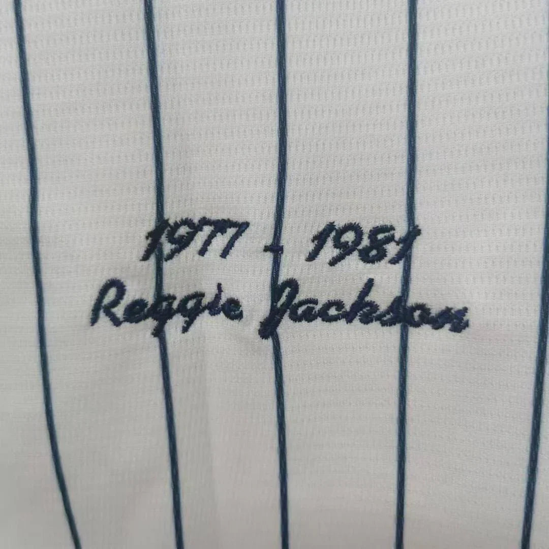 Reggie Jackson New York Yankees Jersey pinstripe 1977-78 Mitchell & Ness product image 3, provided for visual reference and
