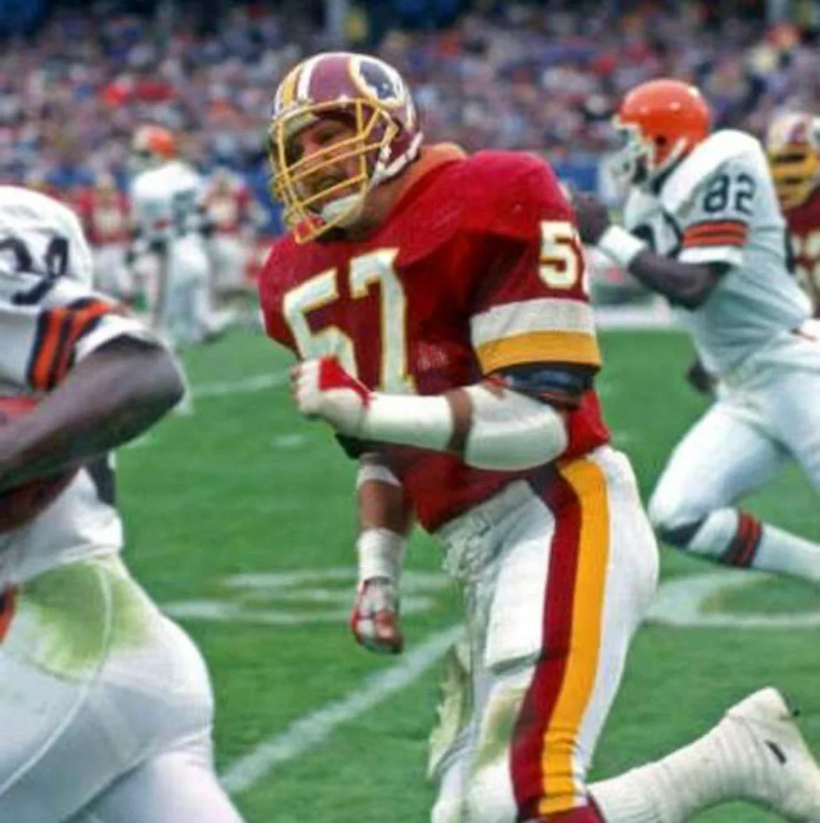 Rich Milot Washington Redskins Commanders Official NFL Mitchell & Ness Jersey product image 3, provided for visual reference