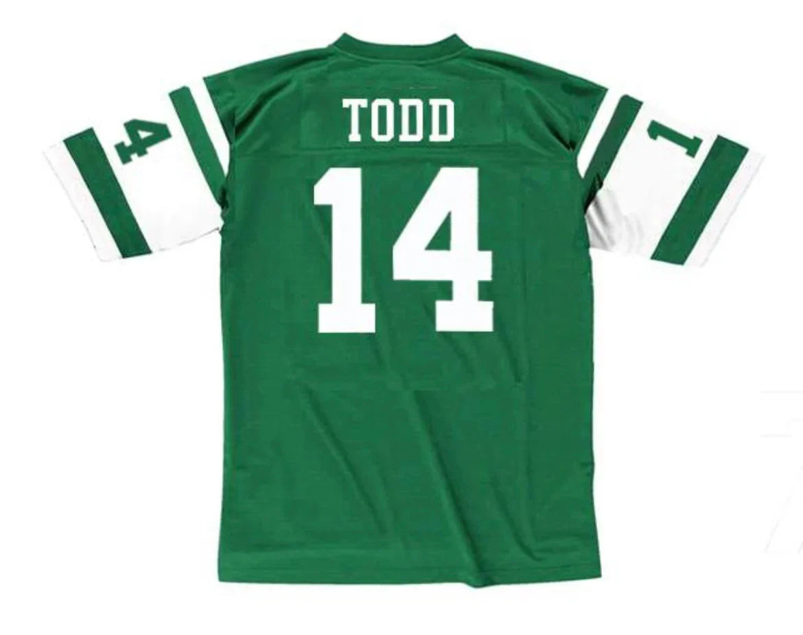 Richard Todd New York Jets Official NFL Mitchell & Ness Jersey product image 1, provided for visual reference and product