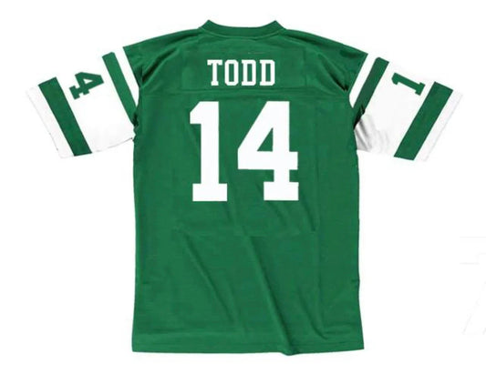 Richard Todd New York Jets Official NFL Mitchell & Ness Jersey product image 1, provided for visual reference and product
