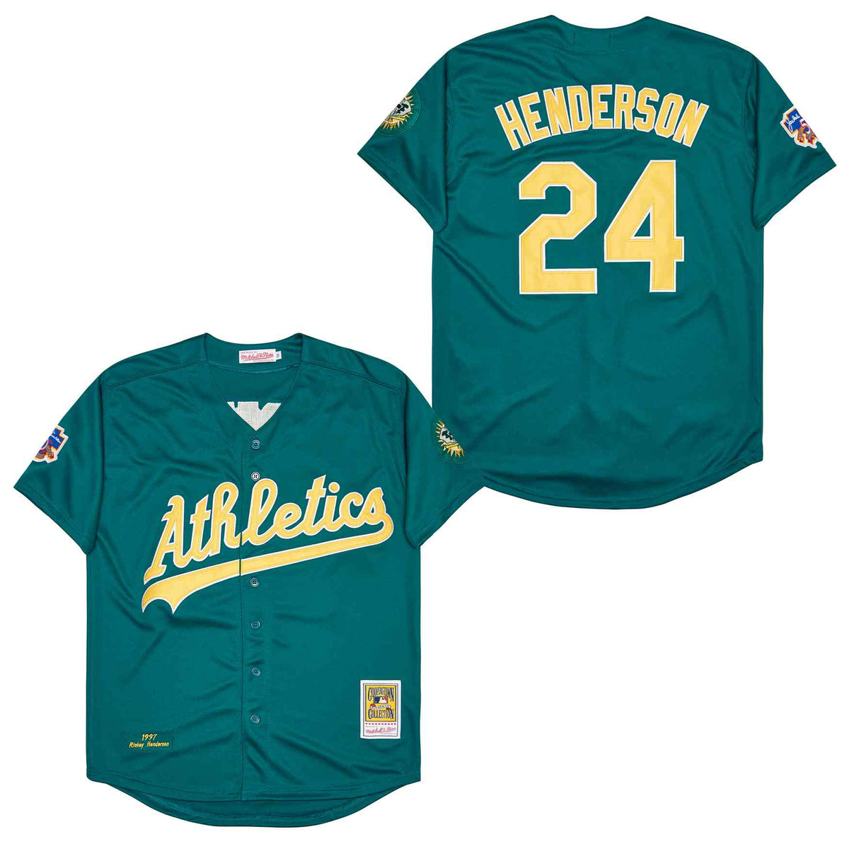 Rickey Henderson Oakland A’s Athletics Jersey product image 1, provided for visual reference and product detail review