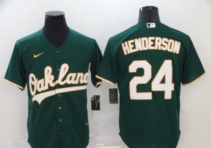 Rickey Henderson Oakland A’s Athletics Jersey product image 1, provided for visual reference and product detail review
