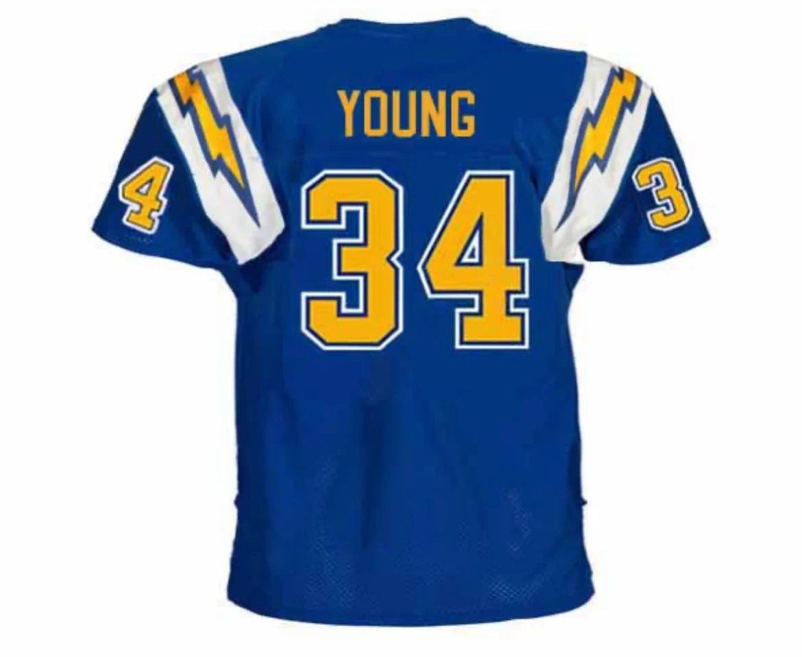 Rickey Young San Diego Chargers NFL Mitchell & Ness Jersey product image 1, provided for visual reference and product detail