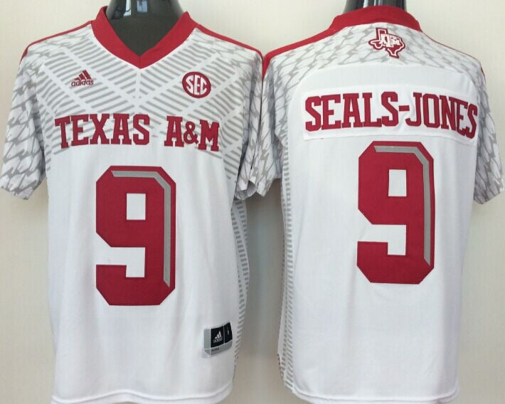 Ricky Seals-Jones Texas A&M Jersey Adidas white product image 1, provided for visual reference and product detail review