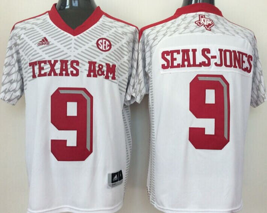 Ricky Seals-Jones Texas A&M Jersey Adidas white product image 1, provided for visual reference and product detail review