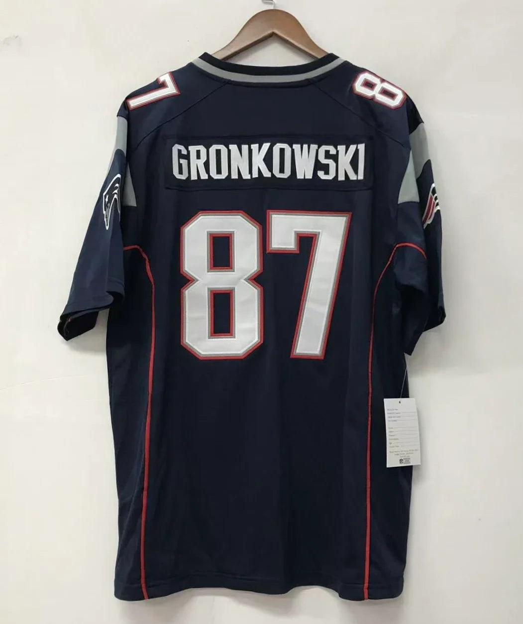 Rob Gronkowski New England Patriots NFL Mitchell & Ness Jersey Blue product image 1, provided for visual reference and